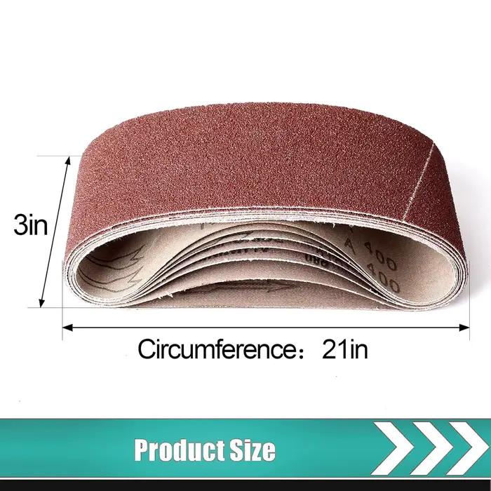 10 pièces 75x533mm bandes abrasives 40/60/80/120/180/240/320 grain pour ponceuse à bande outil abras