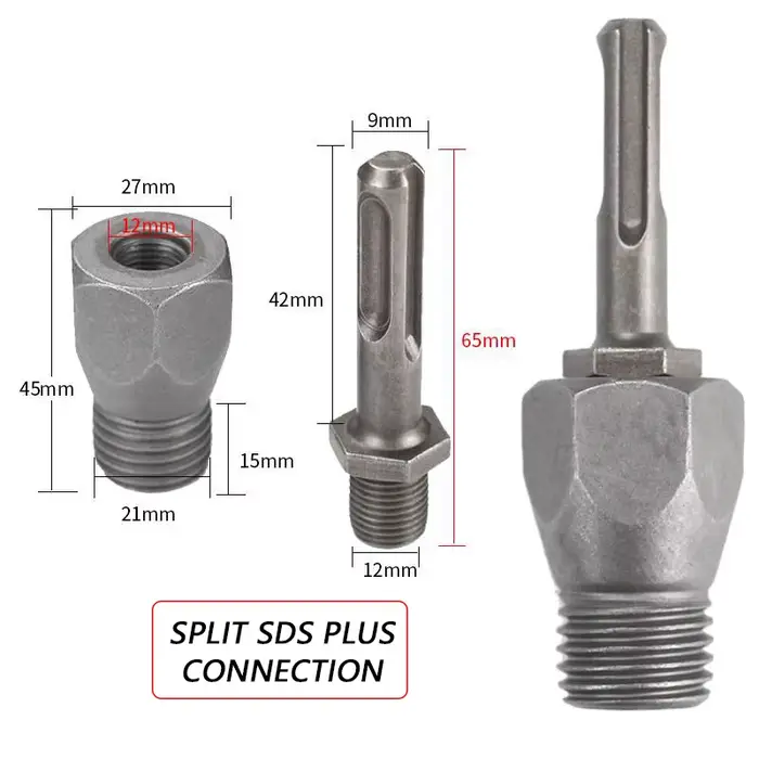 Adaptateurs de connecteurs pour forets diamantés LAANCI M22 SDS Plus pour marteau électrique, conver