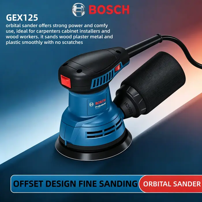 Ponceuse orbitale filaire BOSCH GEX 125 à faible vibration