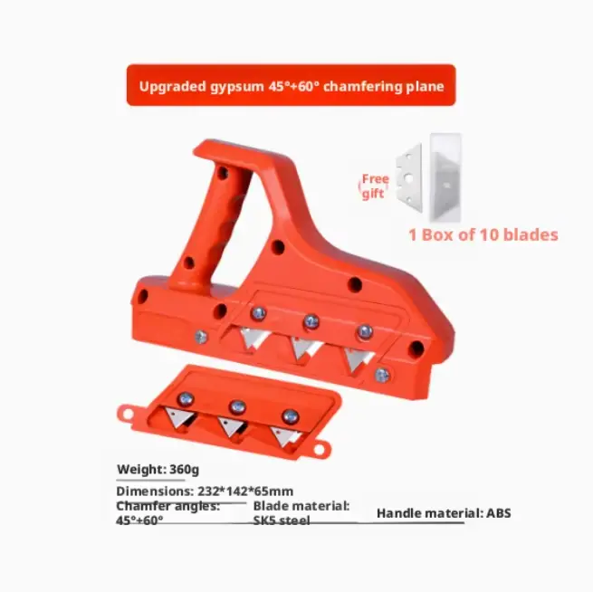 Coupe-plaque de plâtre rapide pour une découpe précise des bords des murs avec un angle de 45 degrés