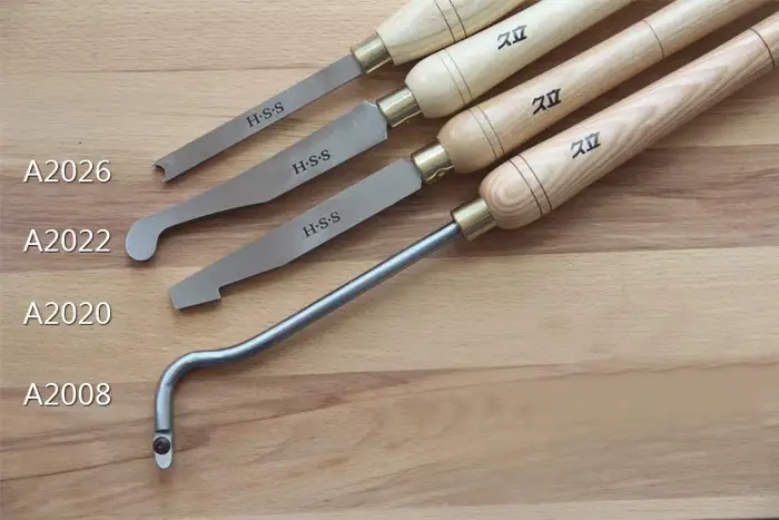 Outils de tournage pour le bois, Gouges à bois HSS A2008 A2020 A2022 A2026