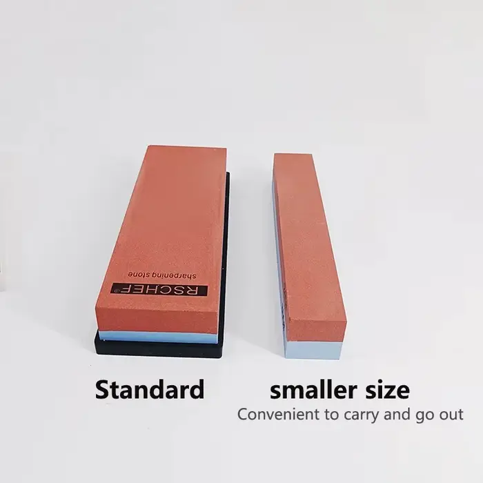 RSCHEF 2026 Nouvelle Pierre à Aiguiser Double Face de Petite Taille Facile à Transporter Outil d'Aiguisage Portable pour Couteaux de Cuisine et Voyages en Camping