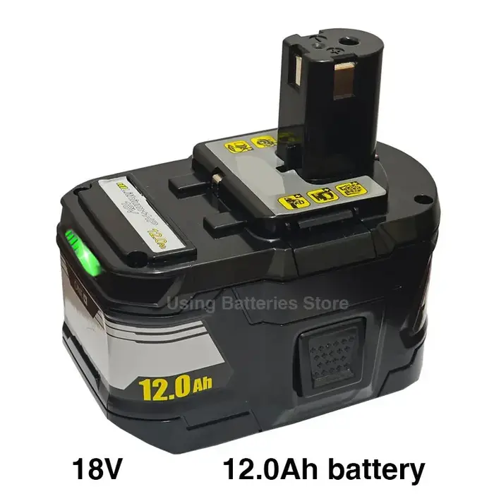 Nouvelle batterie haute performance RYOBI 18V 12.0Ah-15C l-ion adaptée à tous les outils électriques de la série P104 P108 P109 RB18L50 RB18L20