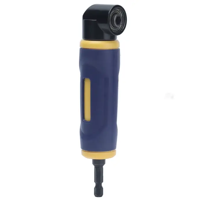 Adaptateur de perceuse à Angle droit, pilote d'extension de fixation de perceuses jaune bleu à 90 de
