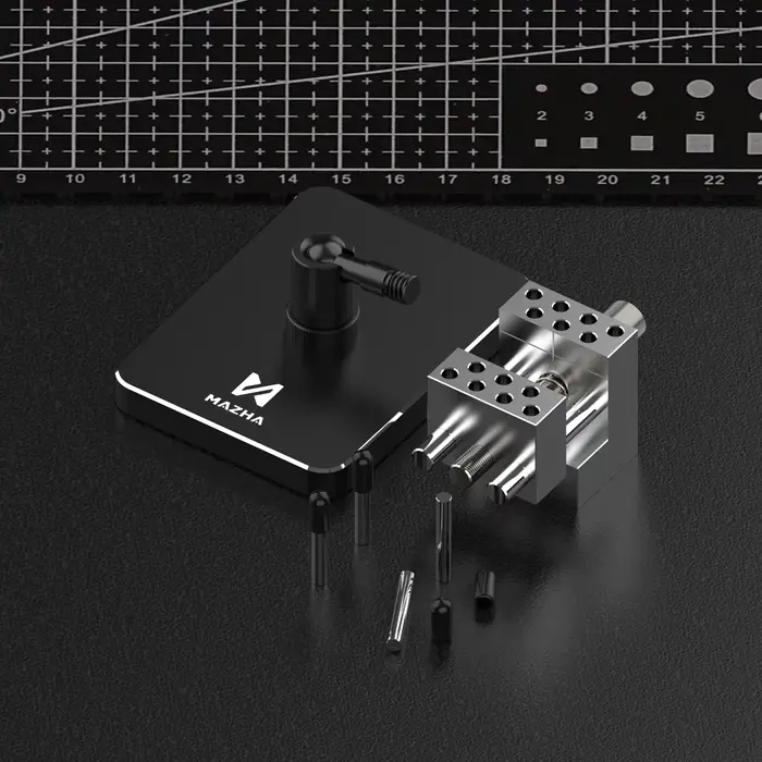 MAZHA T0010 Mini étau de table portable 2-en-1, pince réglable compacte, outil de précision pour le 