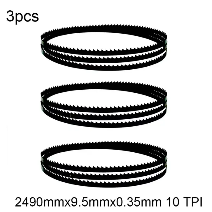 Lames de scie à ruban 2490mm 2490mm x 9.5mm x 0.35mm 10 TPI pour coupe de bois Metabo Makit Dewalt 3