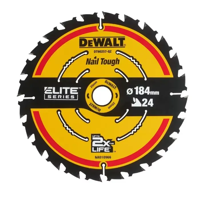 DEWALT DT90257 DT90259 Lame de scie circulaire pour bois 184mm 24/40T