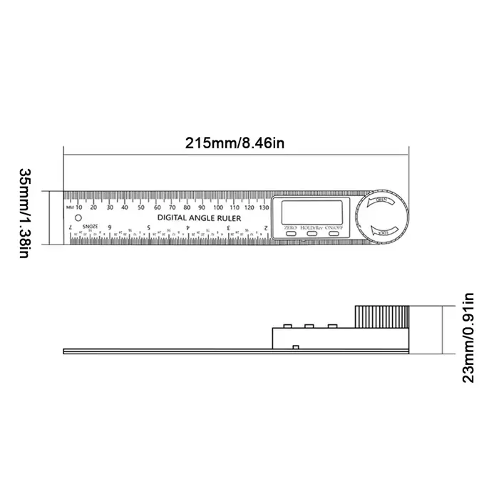 Balance de détecteur d'angle numérique 2 en 1