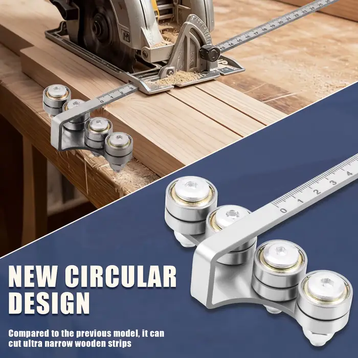 Rail de guidage pour scie circulaire 0-50 cm en acier inoxydable