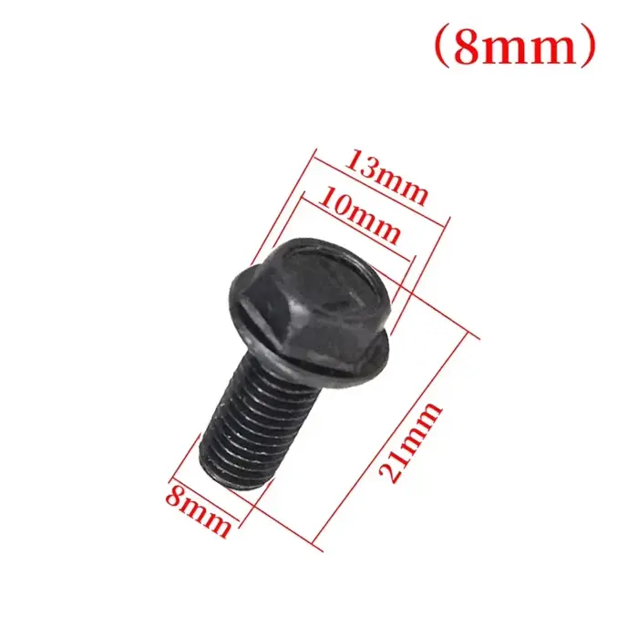 Vis à Lame de Scie M8 M7 M6 pour Machine à Découper, Filetage à Main Hexagonal 6mm/7mm/8mm, Pièces d'Outils de Haute Résistance et Dureté, 10 Pièces