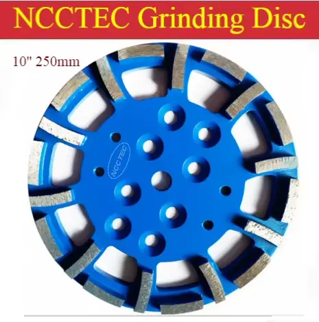 Disque de meulage diamanté Blastrac de 10 pouces pour meuleuse Blastrac EDCO |   Plaque de meulage d