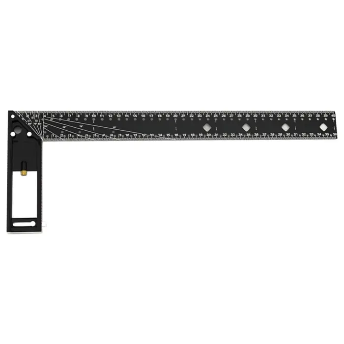 Règle droite carrée en aluminium pour charpentier