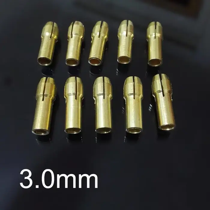 10/20 pièces 3.0mm Mini perceuse en laiton pince mandrin adaptateur Micro Dremel outil rotatif brico