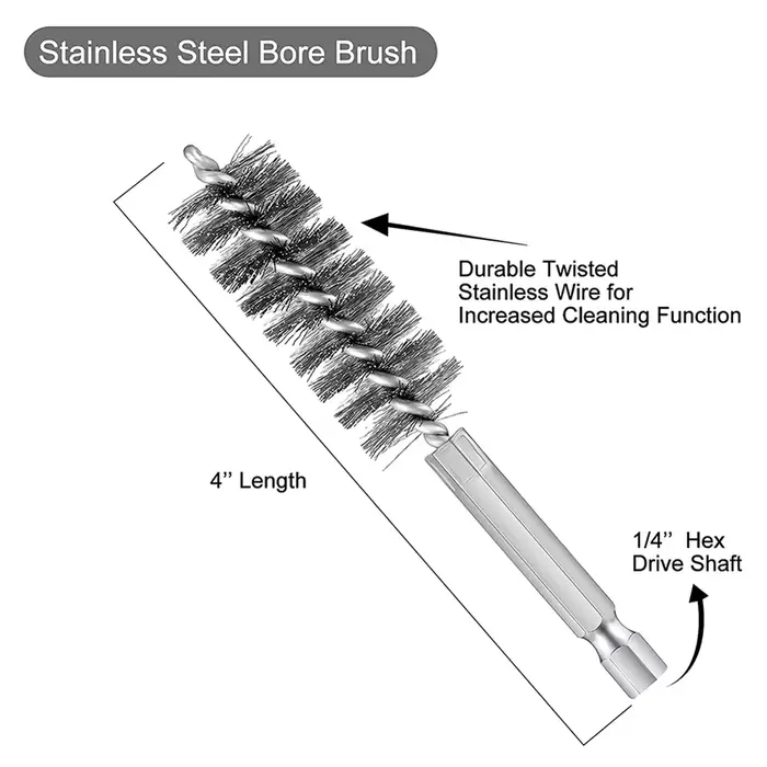 Brosse métallique de 8 à 19mm