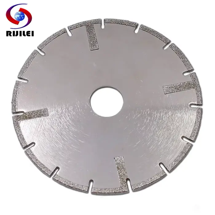 RIJILEI 4 "-9 pouces lame de scie galvanisée disque de coupe en pierre galvanisée meule pour marbre 
