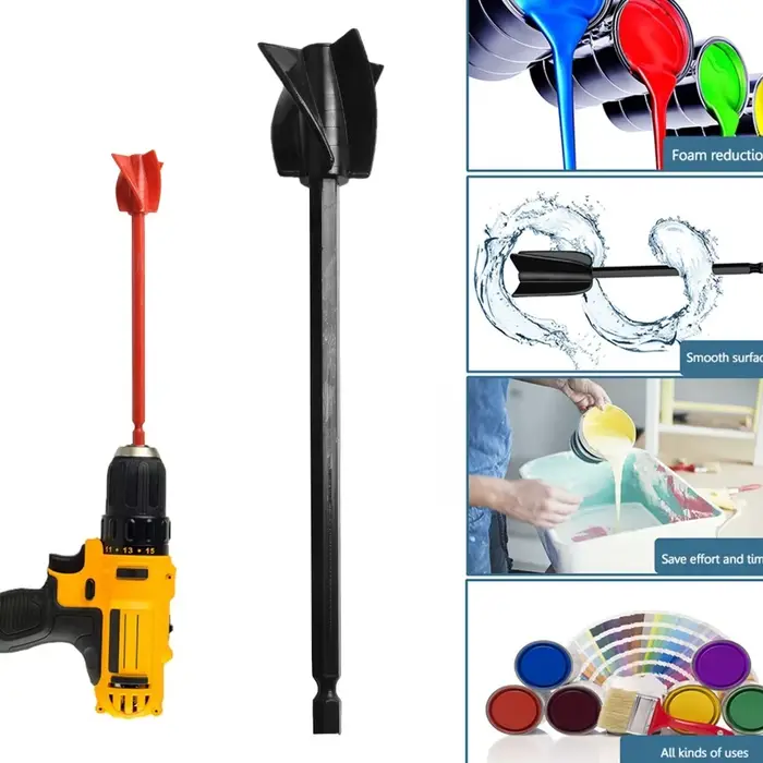 Lot de 2 mélangeurs de peinture pour perceuse