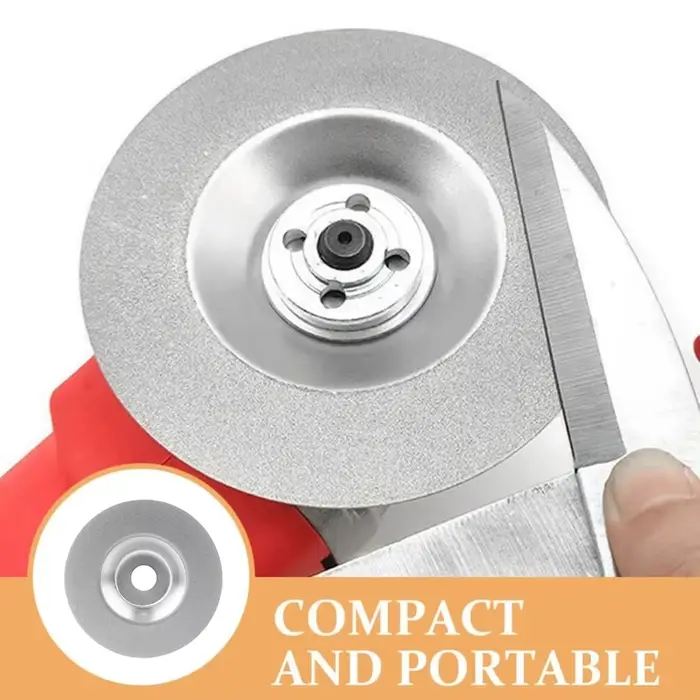 Disque de ponçage diamanté 100 mm, abrasif, grain 400-1000, pour meuleuse d'angle, affûtage de couteaux, ciseaux et outils