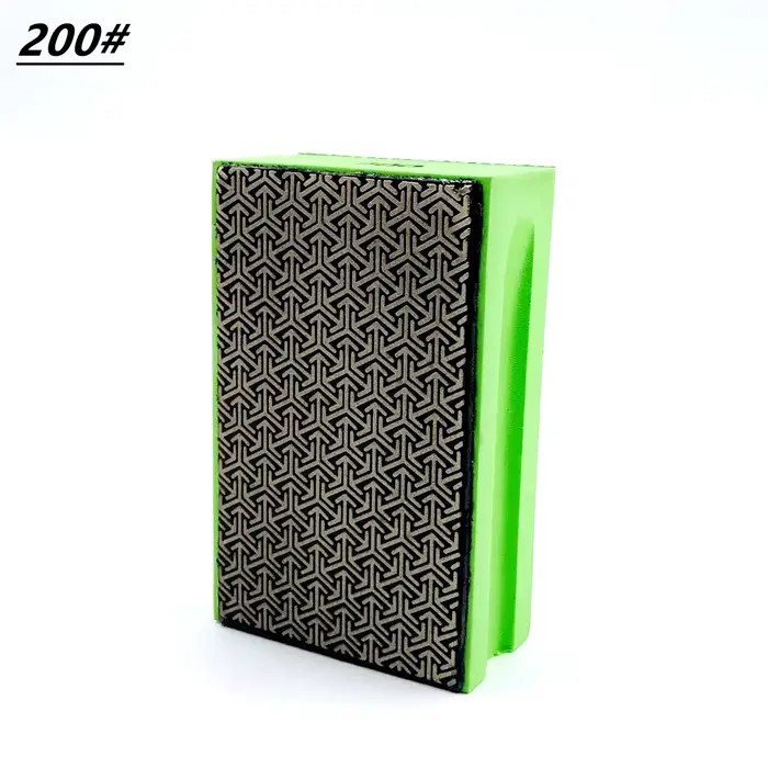 Bloc de tampon manuel pour polissage diamant, 1 à 4 pièces, 60 # 100 # 200 # 400 # Pour carreaux d