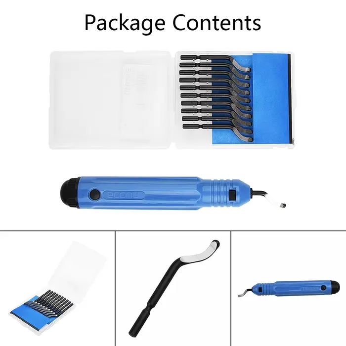 Kit d'outils d'ébavurage de réparation de métal de bavure de poignée NB1100 mèche de routeur bricolage coupe-bord pour le bois plastique pièces de dissolvant d'acier inoxydable