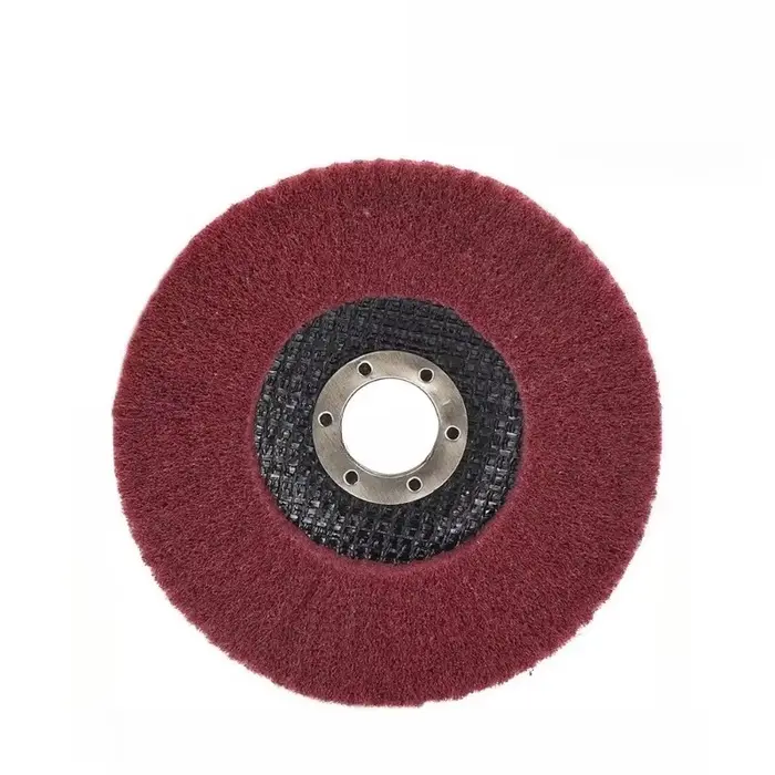 Disque de roue de polissage à lamelles Non tissées pour meuleuse d'angle, meule rotative en métal et