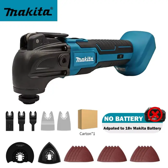 Outil multifonctionnel oscillant sans fil Makita 18V DTM51 à dégagement rapide, 6 vitesses, outil de