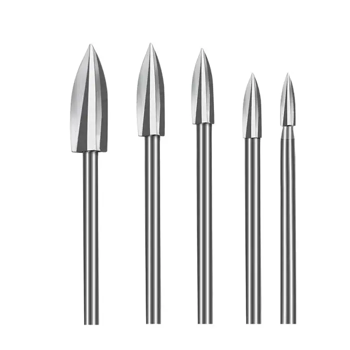 Ensemble de 5 outils de sculpture sur bois - parfaits pour les outils rotatifs