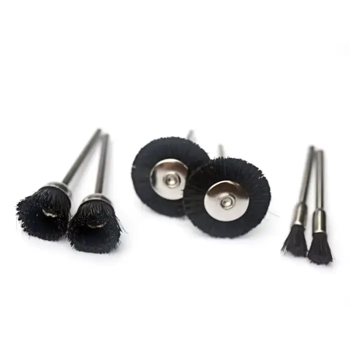 Brosse de roue en nylon avec tige