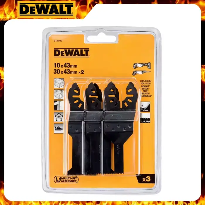 Dewalt DT20713-QZ jeu de lames multi-outils 3 pièces menuiserie accessoires d'outils électriques professionnels