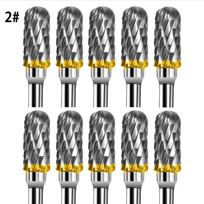 10 pièces 3mm tige en acier au tungstène fraise diamant coupe rotatif Dremel outils électrique meulage outil