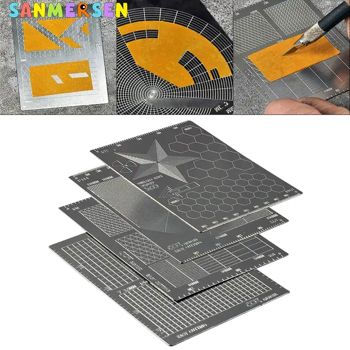 Feuille de masquage modèle en acier inoxydable