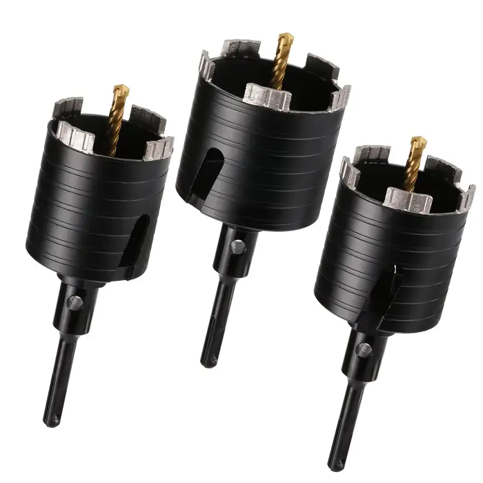 Scie cloche diamantée sèche PTA avec adaptateur SDS Plus pour mur en briques