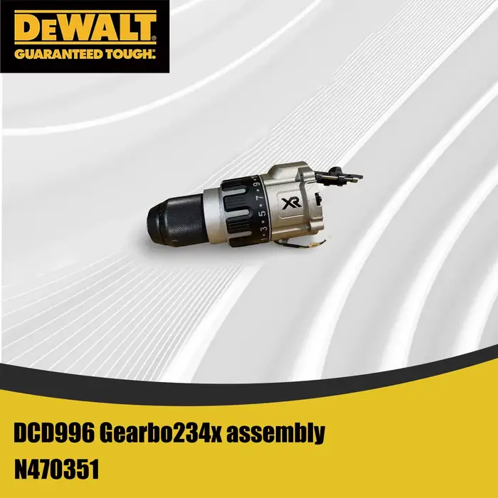 Boîte de vitesses pour perceuse électrique DEWALT DCD996 - Assemblage de mandrin de 13 mm