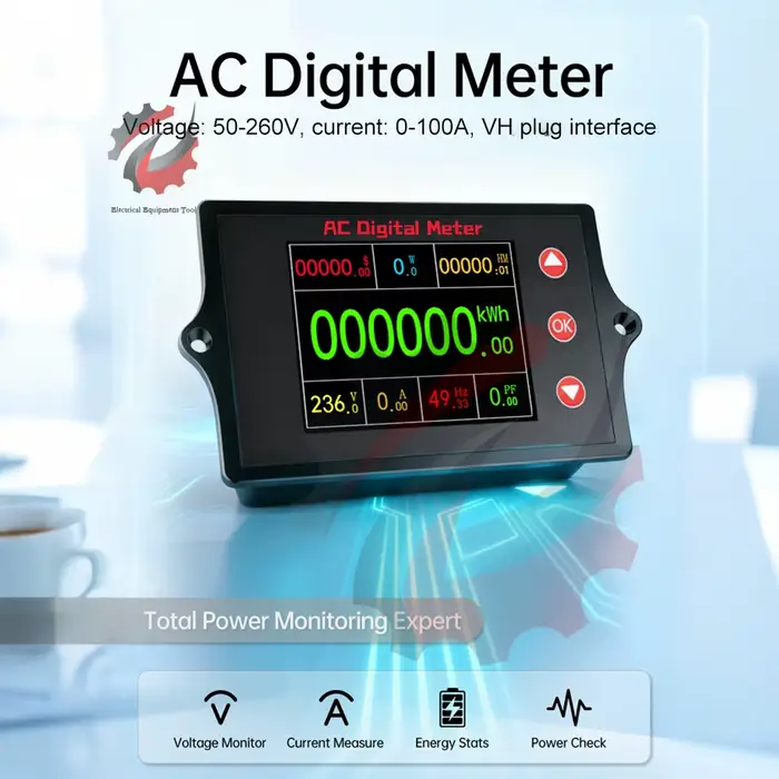 Compteur d'énergie multifonction AC 80-260V