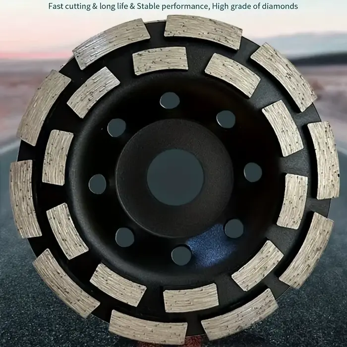 Meule à béton à tasse en diamant