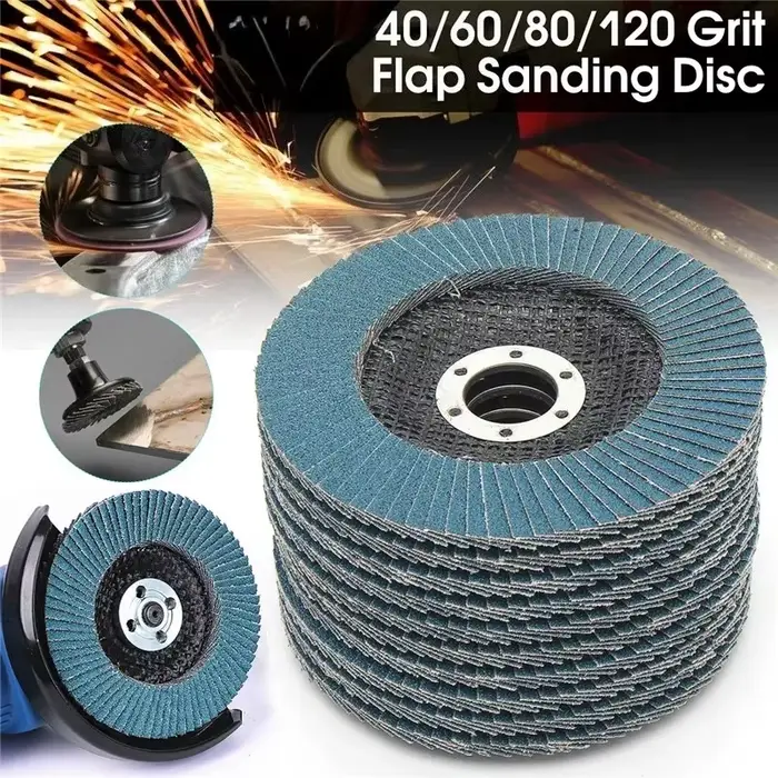 125mm 5 pouces meules disques à lamelles disque de ponçage outil abrasif pour meuleuse d'angle métal