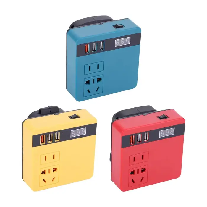 Onduleur de batterie au Lithium multifonction D C 18-21V à AC 220V