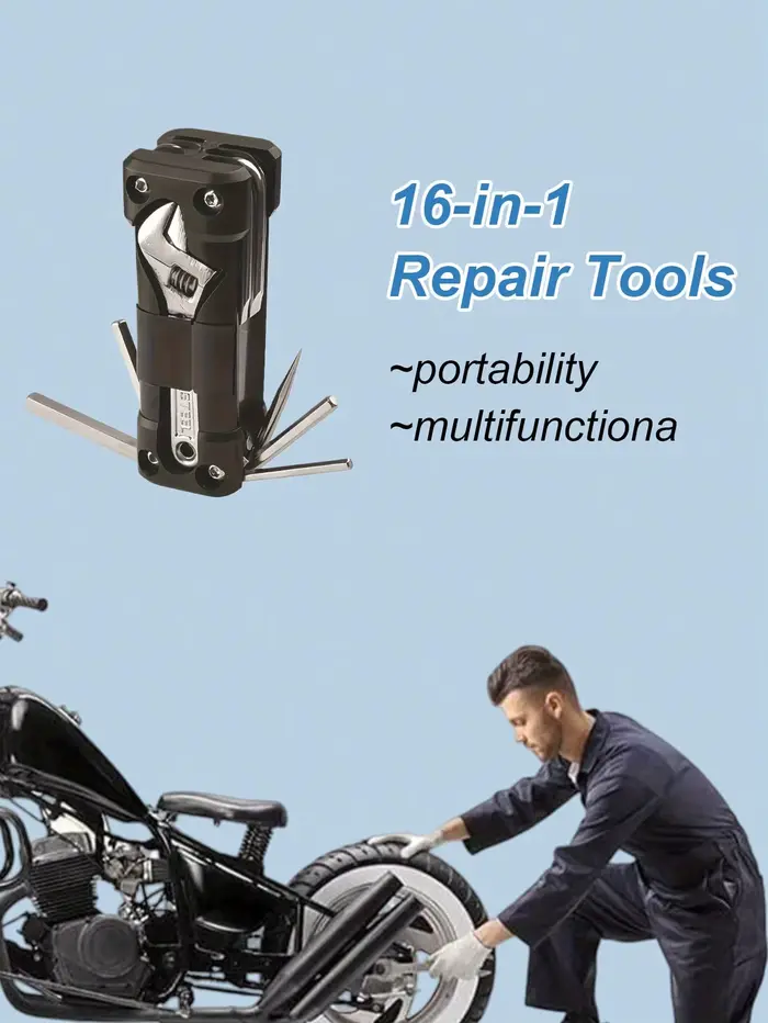 Kit d'outils pliants multifonctions en acier au carbone – Poignée ergonomique et mécanisme de verrouillage