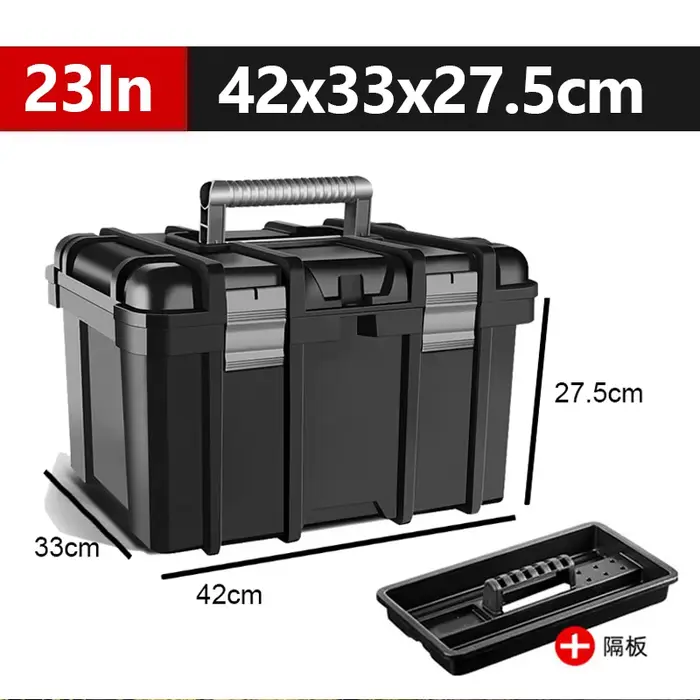 Boîte à outils vide grande et empilable, mallette de transport pour quincaillerie, étui à outils ant