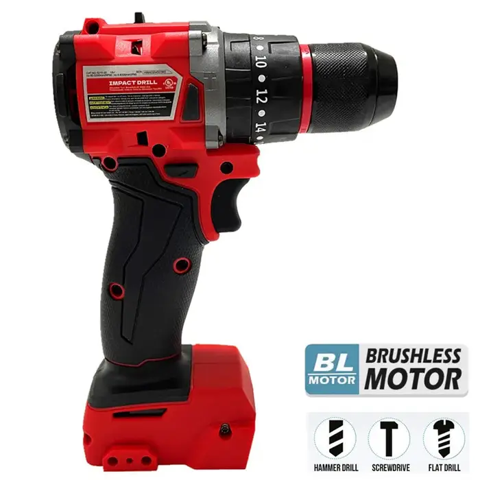 Pour Milwaukee 18V/20V batterie perceuse à percussion sans fil