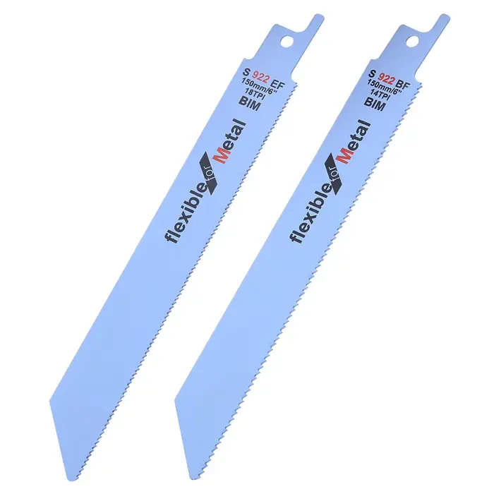 Lame de scie sabre métallique pour le travail du bois