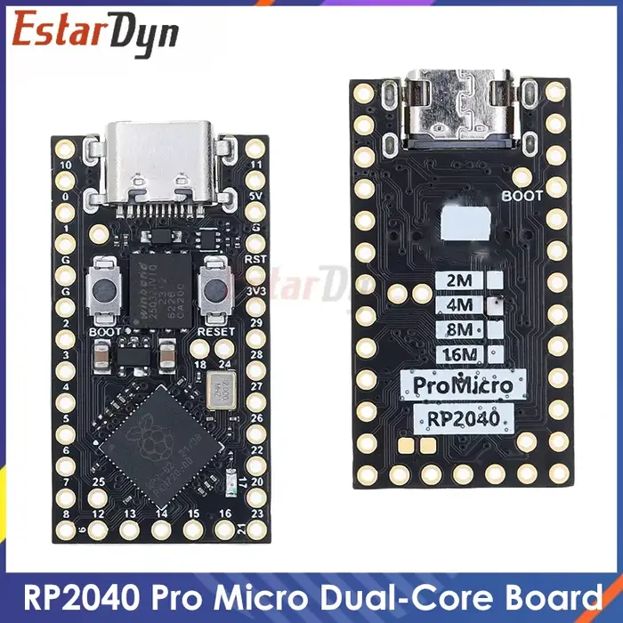 Carte de développement RP2040 Pro Micro Raspberry PI PICO double cœur prend en charge Mciro Python