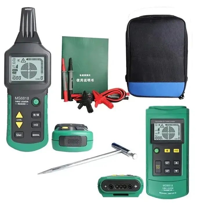 Testeur de câbles professionnel 30-400V AC/DC localisateur de tuyaux métalliques mur souterrain inspection interr