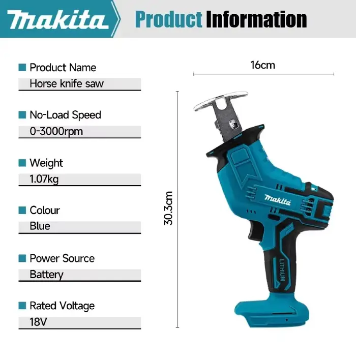 Scie sauteuse sans fil Makita