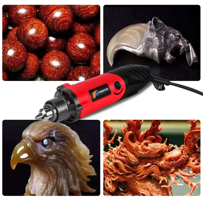 Tungfull-Graveur électrique 240W 220V, outils Dremel, mini perceuse électrique, coupe, polissage, meulage, accessoires
