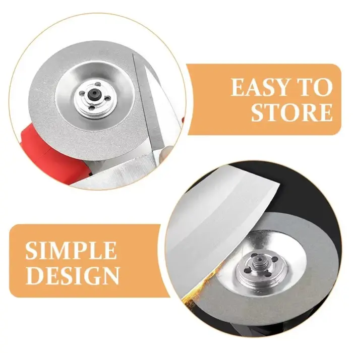 Disque de ponçage diamanté 100 mm, abrasif, grain 400-1000, pour meuleuse d'angle, affûtage de couteaux, ciseaux et outils