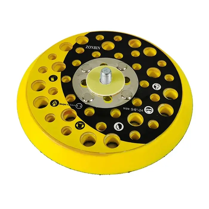 Base de disque collant pour machine à papier de verre pneumatique