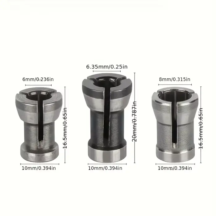 Jeu d'embouts de routeur professionnels 15 pièces 1/4 "avec 3 adaptateurs-outils de coupe du bois en carbure