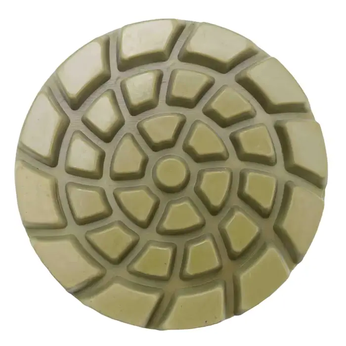 Tampons de polissage de sol en diamant, 6 pièces, liaison en résine, diamètre de sol en Terrazzo 4 p