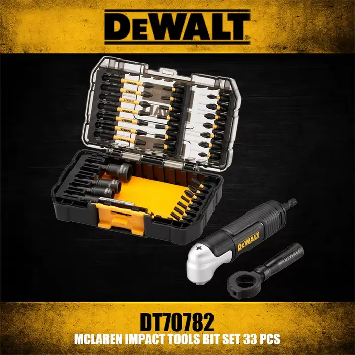 DEWALT DT70782 MCLAREN Ensemble de 33 embouts pour outils à percussion, accessoires pour outils élec