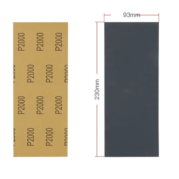 Papier de verre humide et sec